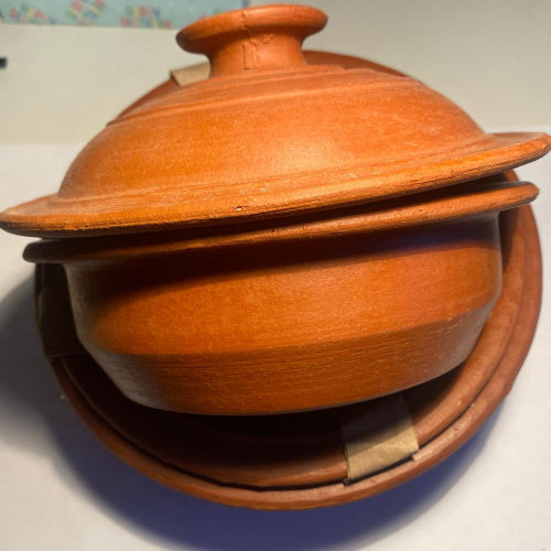 Clay Pot 3 pcs with a Lid
