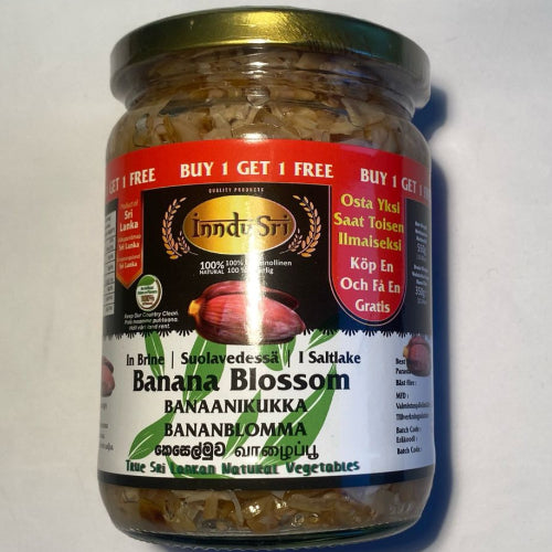 Inndu Sri Banana Blossom - In Brine (කෙසෙල් මුව) 550g