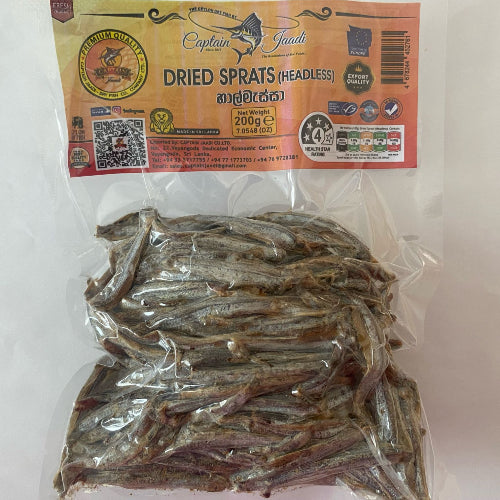 Dried Sprats (Headless) 200g