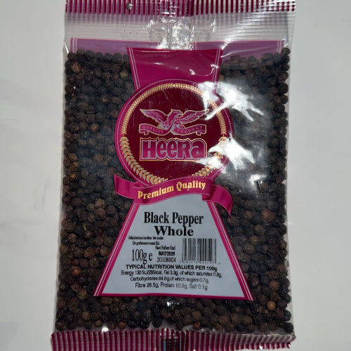 Heera Black Pepper Whole 100g
