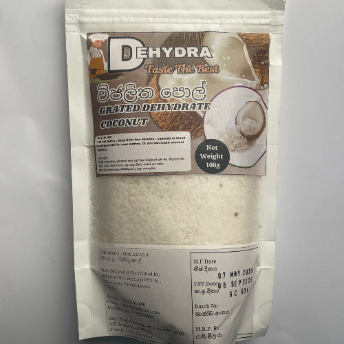 Grated Dehydrated Coconut 100g