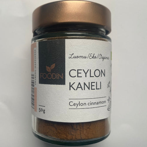 Organic Ceylon Cinnamon Powder 50g (Ceyloninkaneli, Luomu 50g)