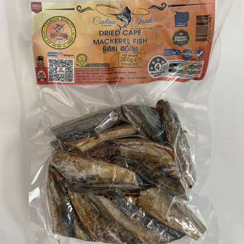 Captain Dried Cape Mackerel Fish (Linna) 200g