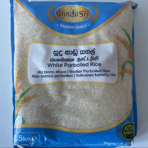 Inndu Sri White Nadu Parboiled Rice  4.5kg