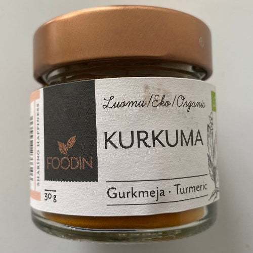 Foodin Kurkuma, Luomu (Organic Turmeric) 30g