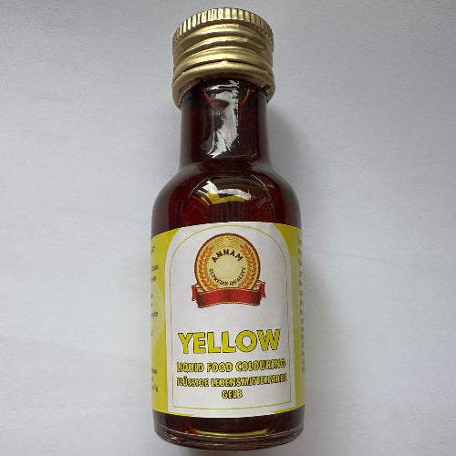 Annam Food Colour Yellow Liquid (Bottle) 28ML