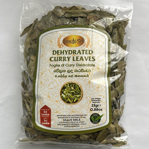 InduSri Dehydrated Curry Leaves 25 g / InduSri Kuivatut Currylehdet 25 g / InduSri Torkade Curryblad 25 g
